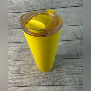 The LoudCup Blow Horn Tumbler yellow